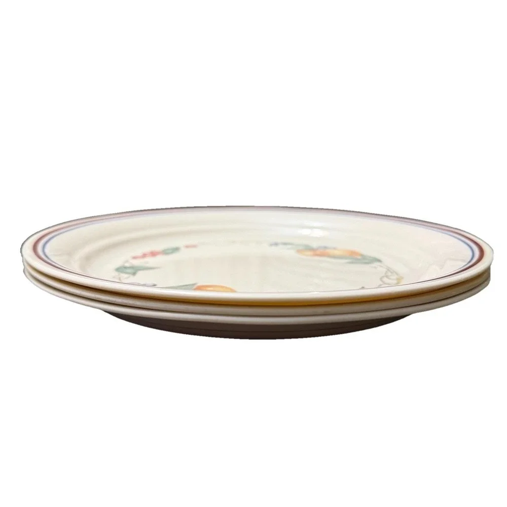 Lot Set of‎ 3 Vintage Corelle Abundance Luncheon Side or Salad Plates 8.5